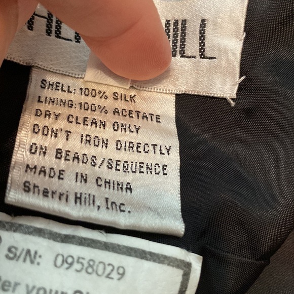 Sherri Hill silk animal print gown 4 - Picture 7 of 11